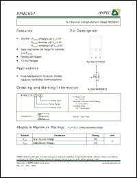 Click here to download APM2007 Datasheet