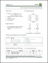 Click here to download APM7313 Datasheet