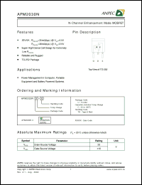 Click here to download APM2030NUC-TR Datasheet