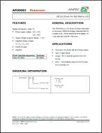 Click here to download APU0063QE-TY Datasheet