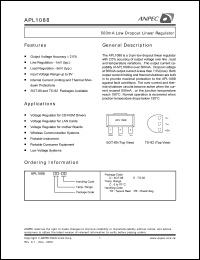 Click here to download APL1088 Datasheet