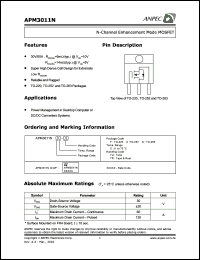 Click here to download APM3011N Datasheet