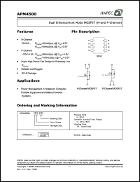 Click here to download APM4500K Datasheet