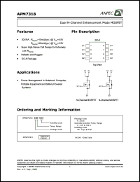 Click here to download APM7318 Datasheet