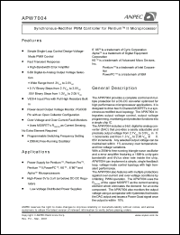 Click here to download APW7004 Datasheet