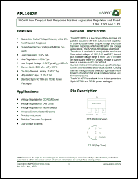 Click here to download APL1087R-DC-TRL Datasheet