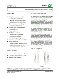 Click here to download APW7025 Datasheet