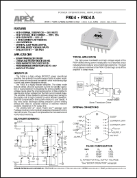 Click here to download PA04 Datasheet