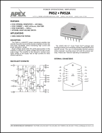 Click here to download PA52 Datasheet