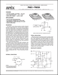 Click here to download PA83 Datasheet