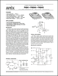 Click here to download PA84 Datasheet