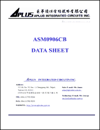 Click here to download ASM0906CB Datasheet