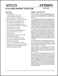 Click here to download API840 Datasheet