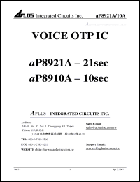 Click here to download AP8921A Datasheet