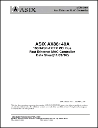 Click here to download AX88140 Datasheet