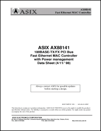 Click here to download AX88141 Datasheet