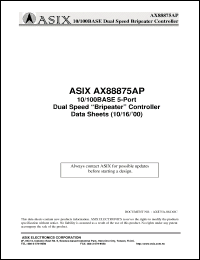 Click here to download AX88875AP Datasheet
