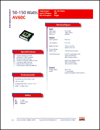 Click here to download AV60C-048L-033F10 Datasheet