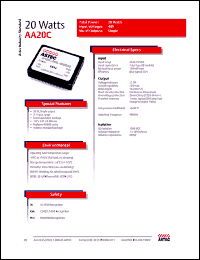 Click here to download AA20C-048L-050S Datasheet