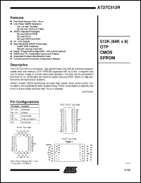 Click here to download AT27C512R-55RC Datasheet