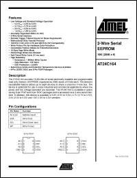 Click here to download AT24C164-10PC-2.7 Datasheet