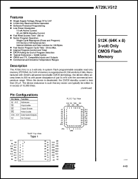 Click here to download AT29LV512-25TC Datasheet