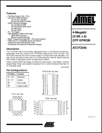 Click here to download AT27C040-12JC Datasheet