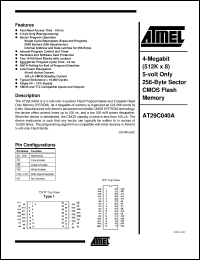 Click here to download AT29C040A-15PI Datasheet