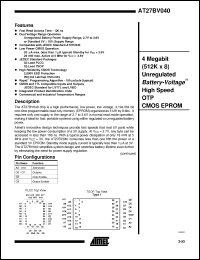 Click here to download AT27BV040-15JC Datasheet