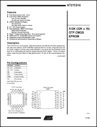 Click here to download AT27C516-85JC Datasheet