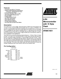 Click here to download AT89C1051-12PA Datasheet