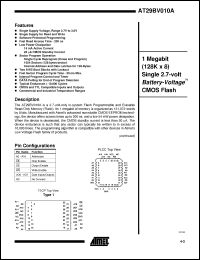 Click here to download AT29BV010A-25TI Datasheet