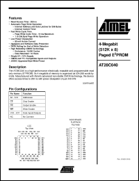 Click here to download AT28C040-25LC Datasheet