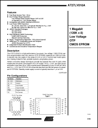Click here to download AT27LV010A-90TC Datasheet