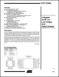 Click here to download AT27LV040 Datasheet