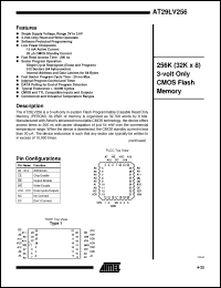 Click here to download AT29LV256-15JC Datasheet