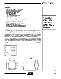 Click here to download AT29LV1024-15JC Datasheet