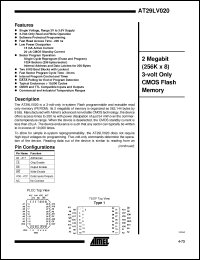 Click here to download AT29LV020-20 Datasheet