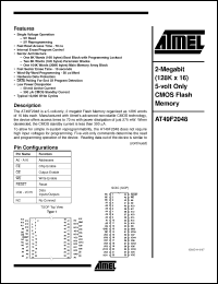 Click here to download AT49F2048-70RI Datasheet