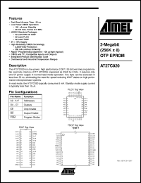 Click here to download AT27C020-70JC Datasheet