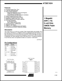 Click here to download AT29C1024-15TC Datasheet