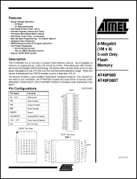 Click here to download AT49F080T-15CI Datasheet