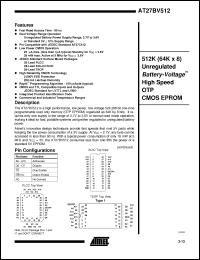 Click here to download AT27BV512-90RC Datasheet