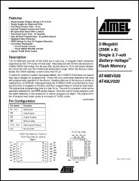 Click here to download AT49BV020-12JC Datasheet