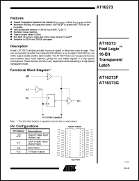 Click here to download AT16373F-20 Datasheet