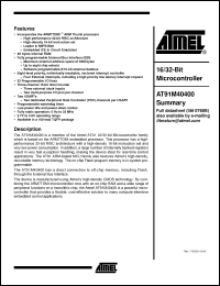 Click here to download AT91M40400 Datasheet