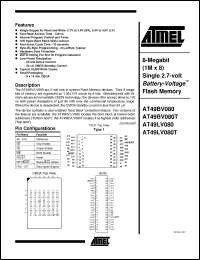 Click here to download AT49LV080T-20RI Datasheet