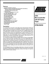Click here to download AT89LS8252-12AI Datasheet