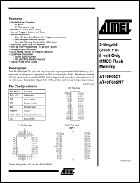 Click here to download AT49F002NT-70PC Datasheet