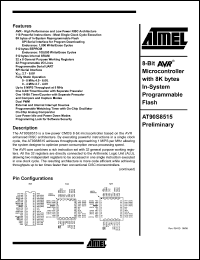 Click here to download AT90S8515-4JI Datasheet